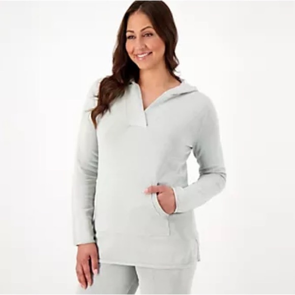 Barefoot Dreams Tops - Barefoot Dreams Sunbleached 100% Cotton Bonfire Hoodie